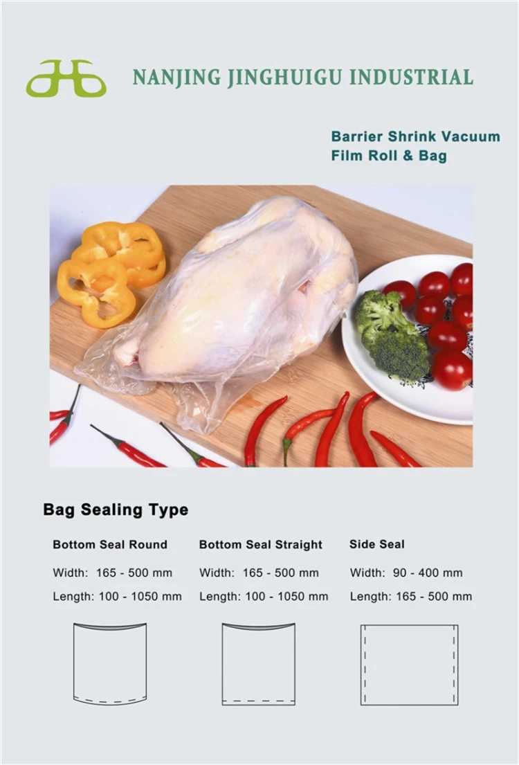 Clear Plastic Food Packaging Heat Poultry Shrink Wrap Bags